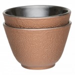 Набір чашок для чаю, чавун, "золотий", 100 мл, 2 шт.