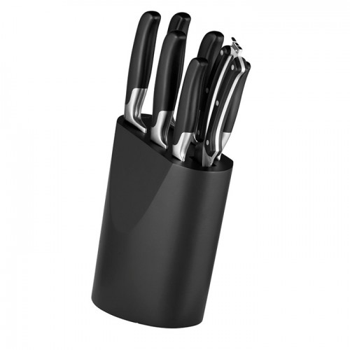 Набір ножів в чорній колоді, 8 пр.