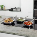 Набір сковорід з нержавіючої сталі DiNA HELIX, 3 шт.