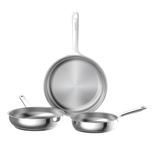 Набір сковорід з нержавіючої сталі DiNA HELIX, 3 шт.