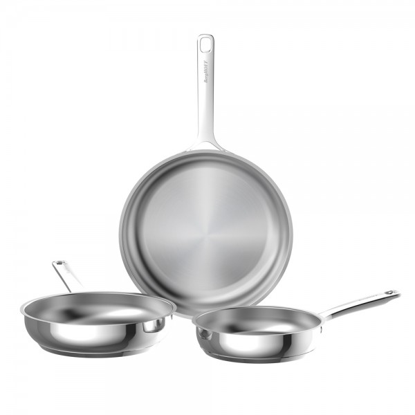 Набір сковорід з нержавіючої сталі DiNA HELIX, 3 шт.