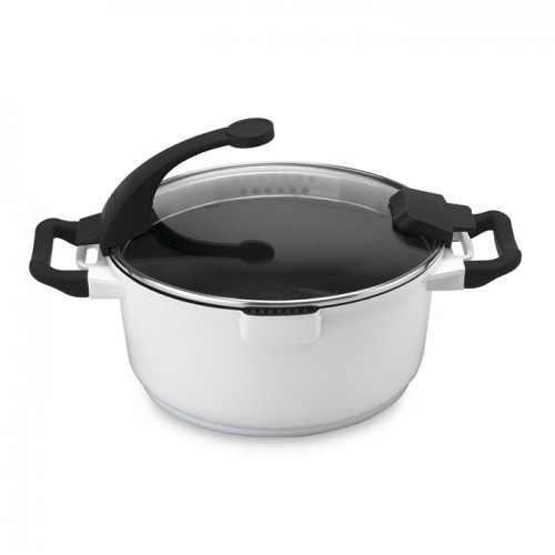 Каструля Virgo white висока, з кришкою, діам. 28 см, 7,2 л