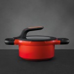 Каструля з антипригарним покриттям GEM STAY COOL, червоний, діам. 28 см, 7,3 л