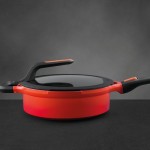 Сотейник з антипригарним покриттям GEM STAY COOL, червоний, діам. 28 см, 4,6 л