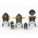 Гриль малий LEO, кераміка, антрацит матовий, 33 см