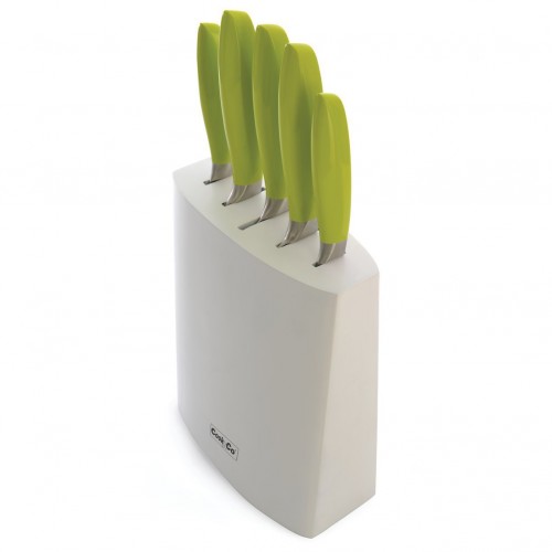 Набір ножів в білій колоді, 6 пр.