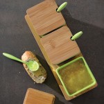 Набір банок на бамбуковій підставці, 10 пр.