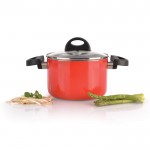 Каструля ESSENTIALS ECLIPSE з кришкою, червона, діам. 16 см, 2 л