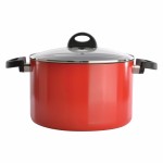 Каструля ESSENTIALS ECLIPSE з кришкою, червона, діам. 24 см, 6,6 л
