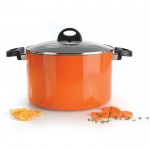 Каструля ESSENTIALS ECLIPSE з кришкою, помаранчева, діам. 24 см, 6,6 л