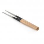 Виделка для м'яса з дерев'яною ручкою RON, з покриттям, 17 см
