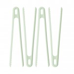 Набір щипців LEO, пластикові, салатовий, 4 шт.