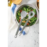 Набір приладів для салату LEO, пластиковий, сірий, 30 см, 2 пр.