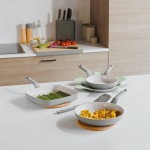 Набір сковорідок з антипригарним покриттям LEO BALANCE Moonmist з лопаткою, 5 пр.