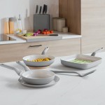 Набір сковорідок з антипригарним покриттям LEO BALANCE Moonmist з лопаткою, 5 пр.