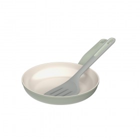 Сковорода з антипригарним покриттям LEO BALANCE Sage + лопатка, діам. 24 см