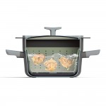 Друшляк-пароварка LEO BALANCE, силікон, діам. 24 см