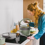 Друшляк-пароварка LEO BALANCE, силікон, діам. 24 см