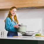 Друшляк-пароварка LEO BALANCE, силікон, діам. 24 см