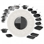 Каструля з антипригарним покриттям LEO GRAPHITE, діам. 20 см, 3,1 л