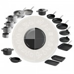 Каструля з антипригарним покриттям LEO GRAPHITE, дiам. 24 см, 5,5 л