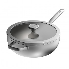 Сковорода-вок LEO GRAPHITE, нержавіюча сталь, діам. 28 см, 4,9 л