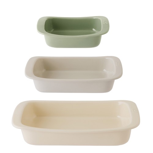 Набір прямокутних форм для запікання LEO BALANCE, кераміка, 3 пр.