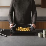 Деко з антипригарним покриттям LEO GRAPHITE, з решіткою, 42 х 28 см