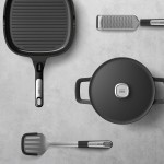 Сковорода-гриль з антипригарним покриттям LEO PHANTOM, 26 х 26 см, 2,1 л