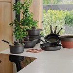 Сотейник з антипригарним покриттям LEO STONE+, діам. 28 см, 4,7 л