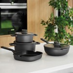 Сковорода-вок з кришкою з антипригарним покриттям LEO STONE+, діам. 28 см, 4,4 л