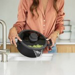 Сковорода-вок з кришкою з антипригарним покриттям LEO STONE+, діам. 28 см, 4,4 л