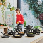 Сковорода-вок з кришкою з антипригарним покриттям LEO STONE+, діам. 28 см, 4,4 л