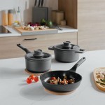 Набір посуду з антипригарним покриттям LEO STONE+, 5 пр.