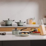 Набір посуду з антипригарним покриттям LEO GLINTS SAGE, 7 пр.