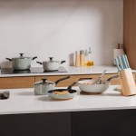 Набір посуду з антипригарним покриттям LEO GLINTS SAGE, 7 пр.