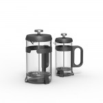 Френч-прес LEO, скляний у металевій підставці, 800 мл