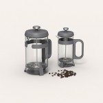 Френч-прес LEO, скляний у металевій підставці, 800 мл