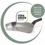 Сковорода-вок з антипригарним покриттям LEO BALANCE Sage, діам. 32 см, 5,9 л