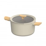 Набір посуду з антипригарним покриттям LEO BALANCE Cream, 7 пр.