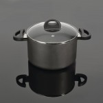 Каструля з кришкою ECLIPSE, чорна, діам. 20 см, 3,7 л