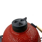 Середній керамічний гриль-піч, червоний