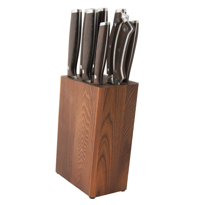 Набір ножів в колоді ESSENTIALS REDWOOD, 9 пр.