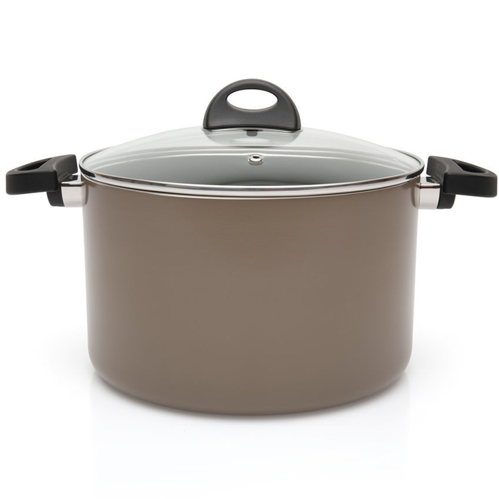 Каструля ECLIPSE з кришкою, сіра, діам. 24 см, 6,6 л